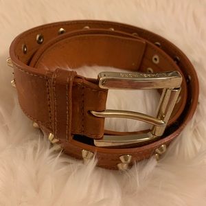 Michael Kors Leather Studded Belt
